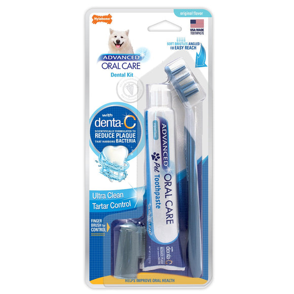 Nylabone Advanced Oral Care Dog Dental Kit (2.5-oz)