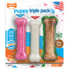 Nylabone Puppy Chew Toys & Treat Triple Pack