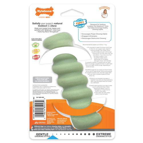 Nylabone Sensory Material Puppy Teething Toy (Small/Regular - Up to 25 Ibs.)