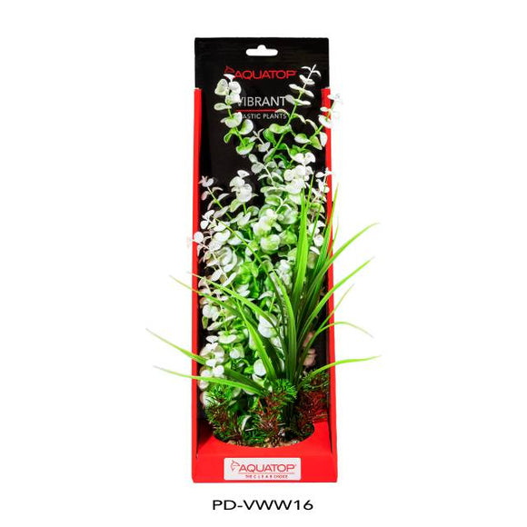 Aquatop Vibrant Wild Plant White