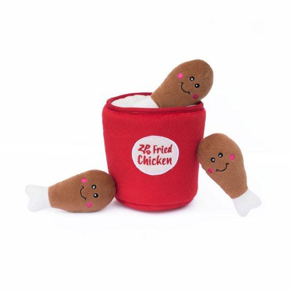 ZippyPaws Zippy Burrow Chicken Bucket Hide & Seek Puzzle Dog Toy