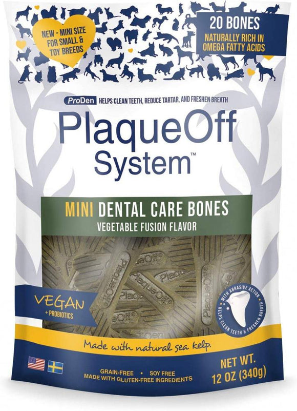 Proden PlaqueOff Mini Dental Vegetable Fusion Bones for Small Breed Dogs