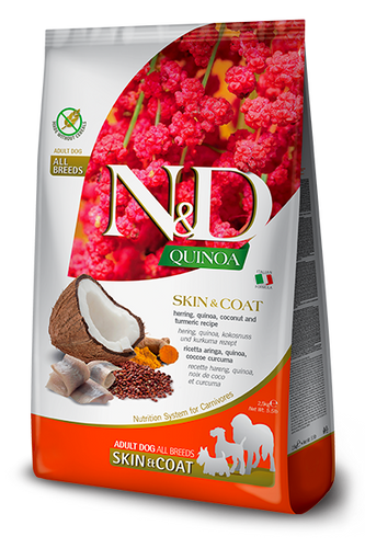 Farmina N&D Quinoa Skin & Coat Herring Dry Dog Food (5.5 Lb.)