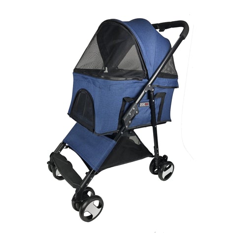 Dogline Executive Pet Stroller Blue