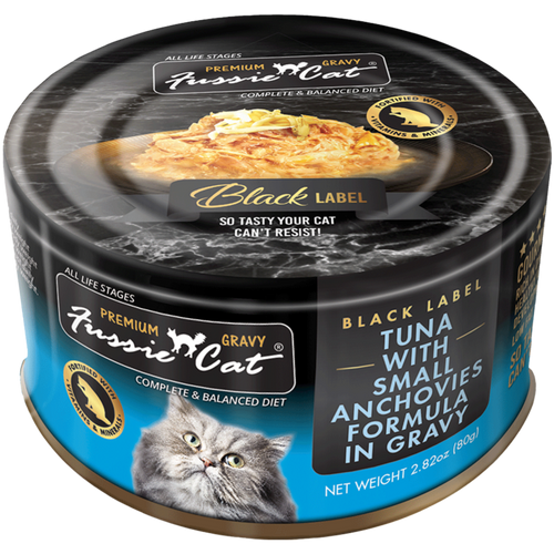 Fussie Cat Tuna with Small Anchovies Formula in Gravy