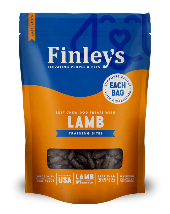 Finley's Lamb Recipe Soft Chew Training Bites Dog Treats