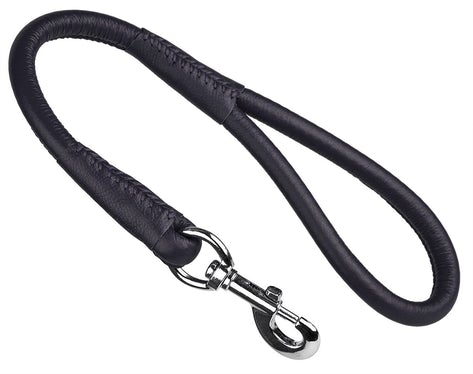 Dogline Soft Leather Round Traffic Lead