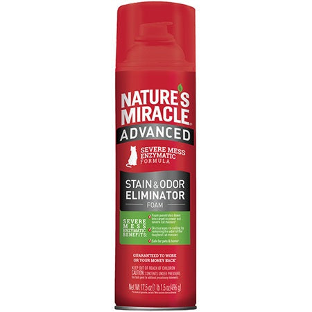 Nature's Miracle Advanced Stain and Odor Eliminator - Foam For Cats (17.5-oz)