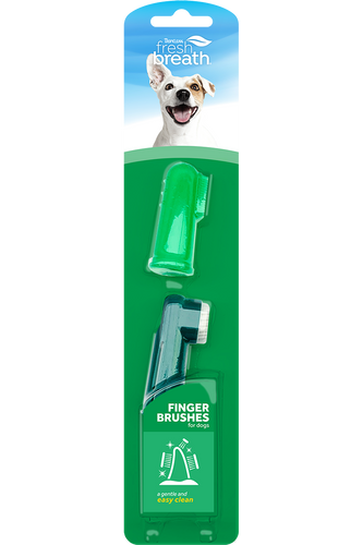 TropiClean Fresh Breath Finger Brushes for Pets