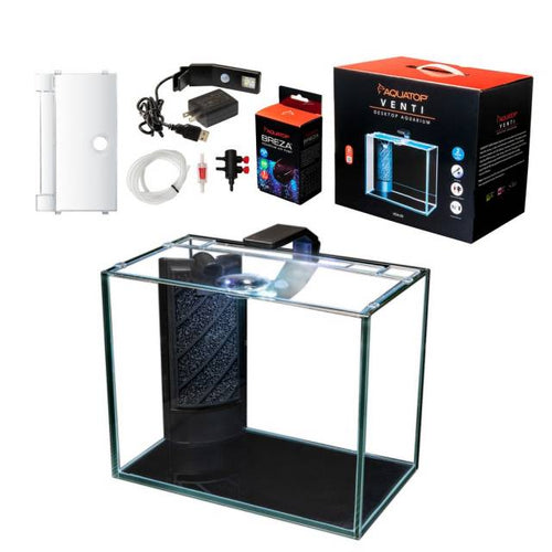 AQUATOP Venti 2-Gallon Professional Showcase Glass Aquarium Kit, VDA-03