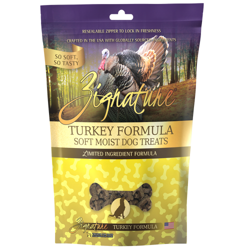 Zignature Soft Moist Dog Treats Turkey Formula (4-oz)