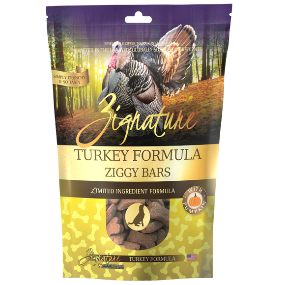 Zignature Ziggy Bars Turkey Formula Dog Treats (12-oz)