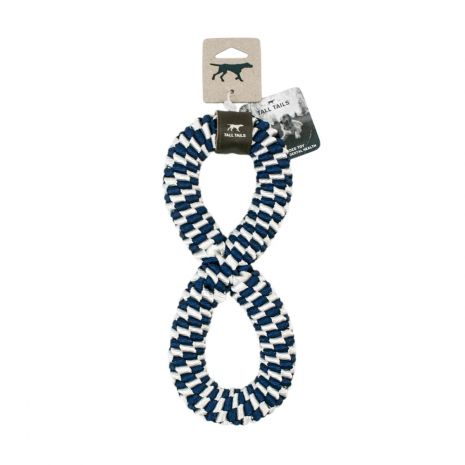 Tall Tails Navy Braided Infinity Tug Toy