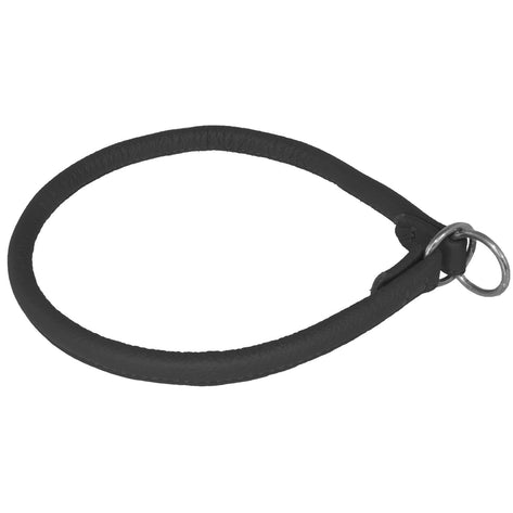 Dogline Soft Leather Round Slip Collar