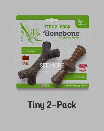 Benebone Bacon Stick & Zaggler (Medium 2pk)