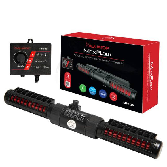 Aquatop MaxFlow X-Cross DC Wave Maker 2000 GPH with Controller MFX-20