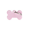 MyFamily ID Tag Basic Collection Small Bone Pink in Aluminum