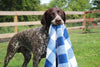 Tall Tails Navy Hunter's Plaid Dog Blanket