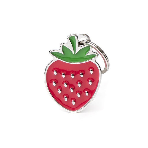 MyFamily Food Strawberry ID Tag (Red)