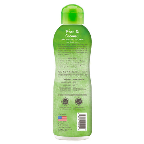 TropiClean Aloe & Coconut Deodorizing Shampoo for Pets