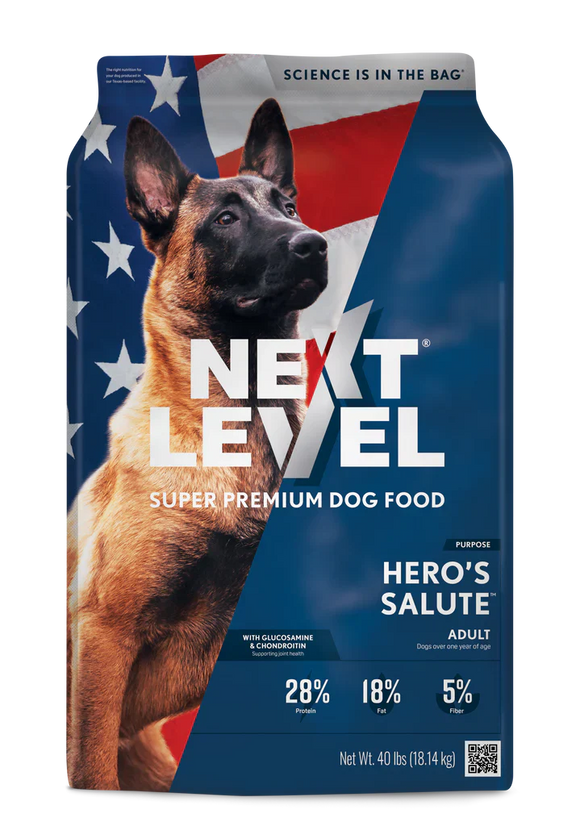 Next Level Hero's Salute Dry Dog Food