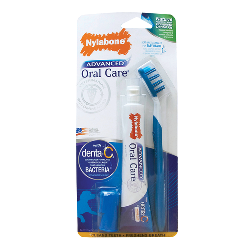 Nylabone Advanced Oral Care Natural Dog Dental Kit (1 count)