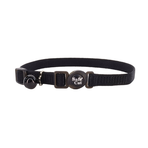 Safe Cat Adjustable Snag-Proof Breakaway Collar (Black)