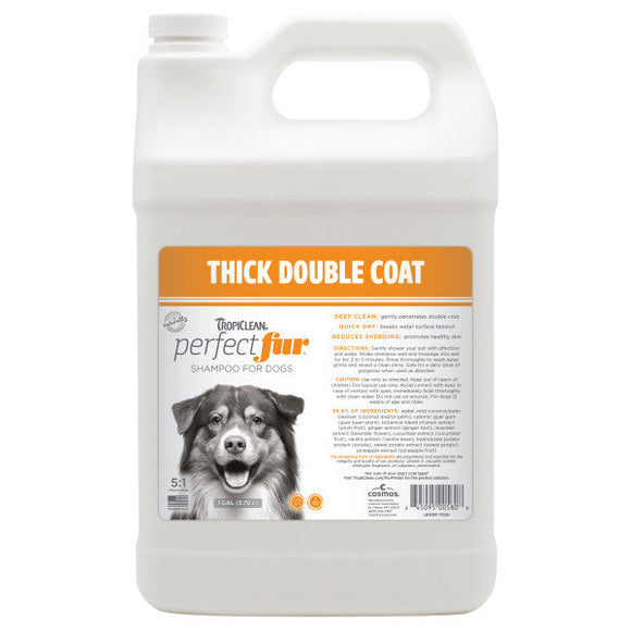 TropiClean PerfectFur Thick Double Coat Shampoo for Dogs (16 oz)