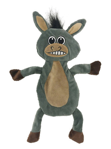 Dogline Donkey Crinkle Flat Dog Toy