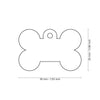 MyFamily Basic Big Aluminum Pink Bone ID Tag