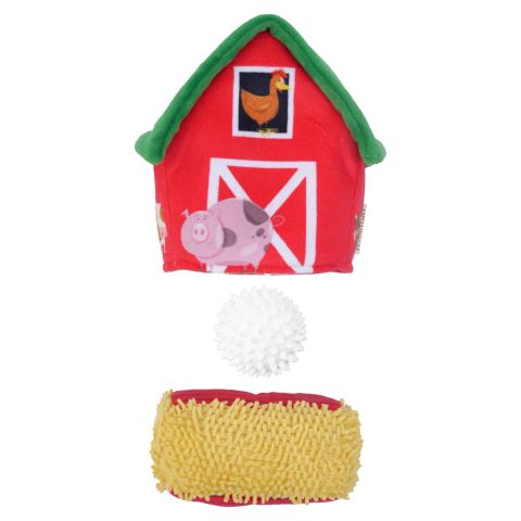 Territory Barn 3-in-1 Puzzle Fetch Dog Toy