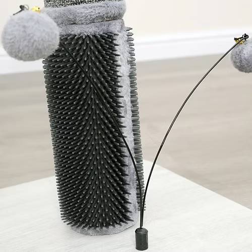 PetPals® Urbane Grey Multi-Activity Scratching Post