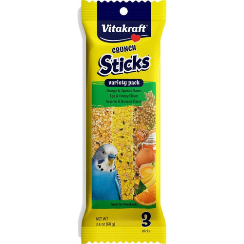 CRUNCH STICKS VARIETY PACK PARAKEET (2.4 OZ/3 PACK)