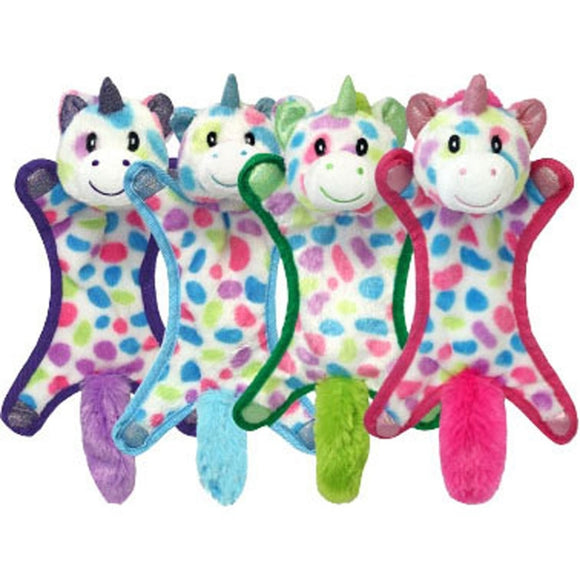 MULTIPET BALLHEAD UNICORN CRINKLE/SQUEAK (15 IN)