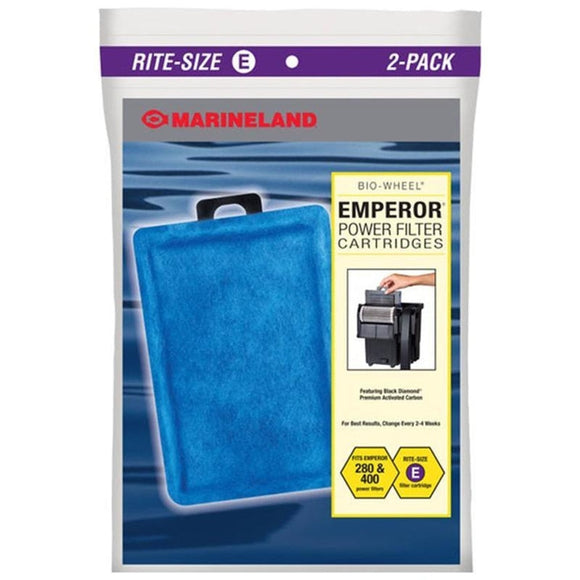 MARINELAND RITE SIZE EMPEROR POWER FILTER CARTRIDGE (SIZE E/2 PACK)