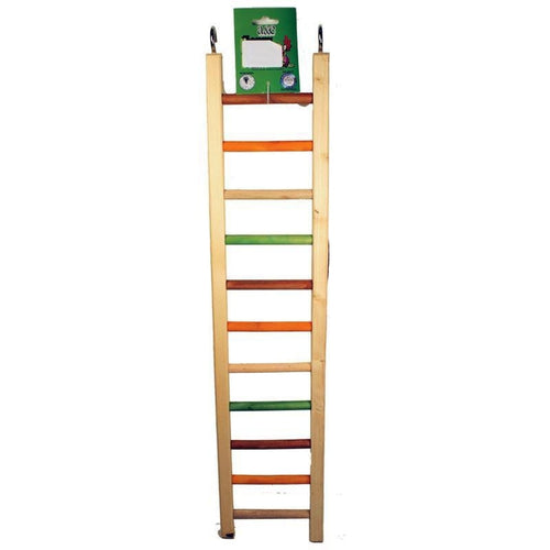 HAPPY BEAKS WOODEN HANGING LADDER