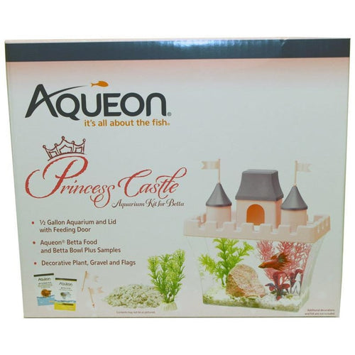 AQUEON PRINCESS CASTLE BETTA AQUARIUM KIT (5 GAL-8X4X7 IN)