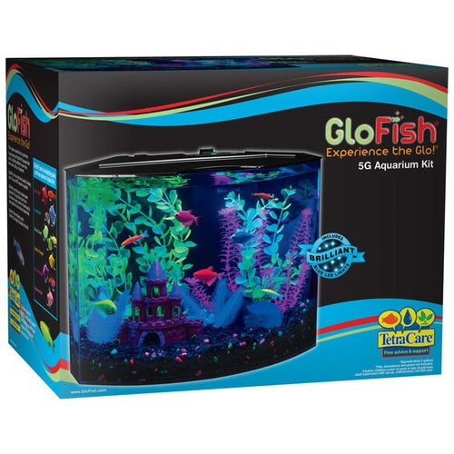 GLOFISH CRESCENT AQUARIUM KIT (5 GALLON)