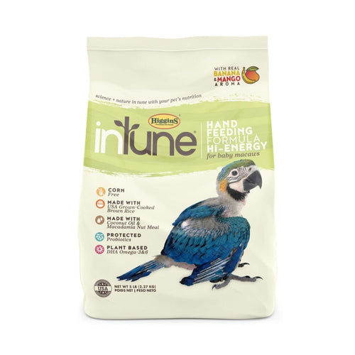 HIGGINS INTUNE HAND FEED FORMULA HI ENERGY MACAW