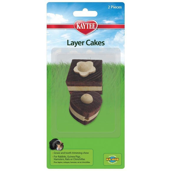 KAYTEE CHEW TOY LAYER CAKES (2 PK)