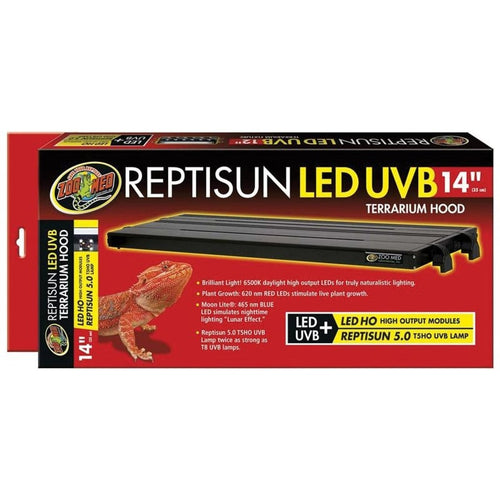 REPTISUN LED UVB TERRARIUM HOOD (14 IN)