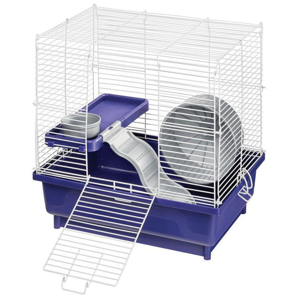 KAYTEE TWO-STORY HAMSTER CAGE (14.5X10X14.5 IN, BLUE)