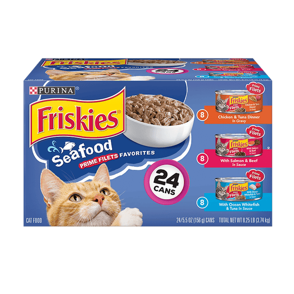 Friskies Seafood Prime Filets Favorites Wet Cat Food