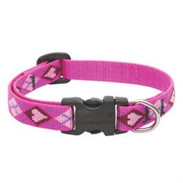 Dog Collar, Adjustable, Puppy Love, 1/2 x 10 to 16-In.