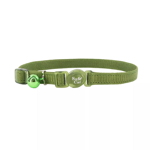 Coastal Pet Products Safe Cat Adjustable Snag-Proof Breakaway Collar Palm Green 3/8 x 8-12