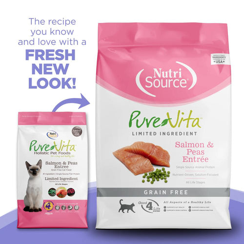 PureVita Grain Free Salmon and Peas Dry Cat Food