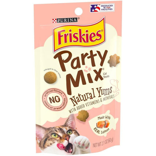 Friskies Party Mix Naturals Salmon Flavor Cat Treats