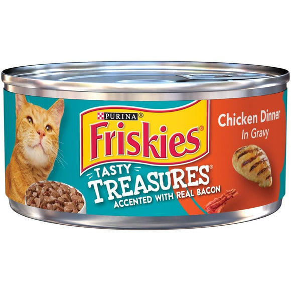 Friskies Tasty Treasures Chicken Dinner in Gravy Canned Cat food