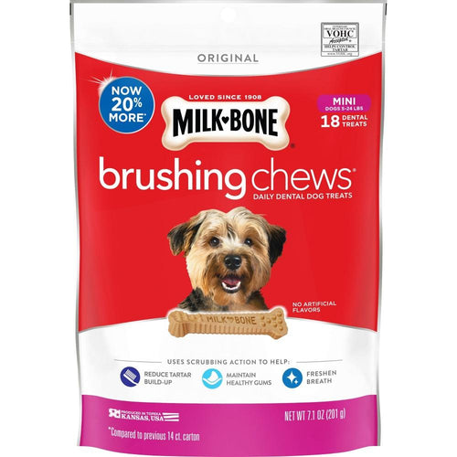 Milk-Bone Original Daily Dental Brushing Chews Mini Dog Treats