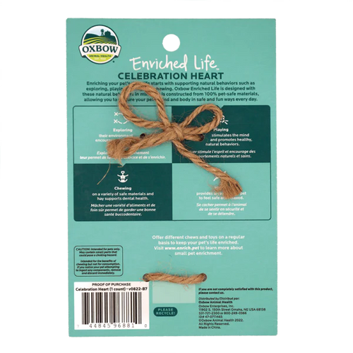 Oxbow Animal Health Enriched Life Celebration Heart (1  Count)